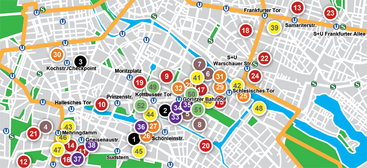 Kreuzberg y restaurantes internacionales